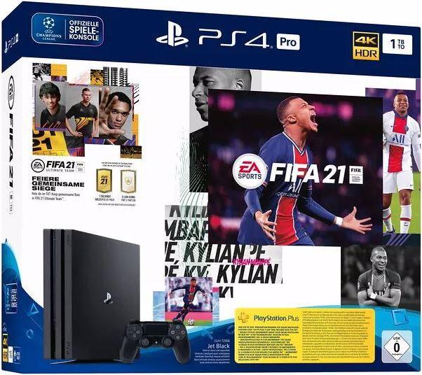 Actual product image Sony PlayStation 4 Pro + FIFA 21