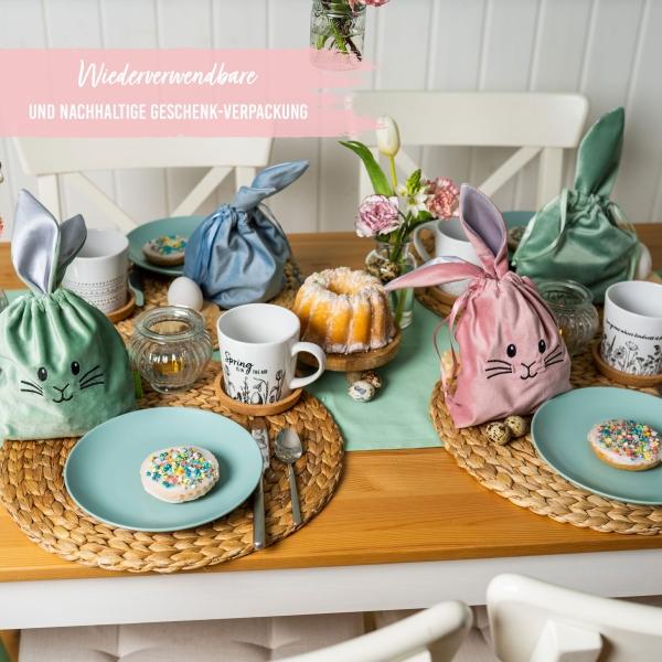 Actual product image Papierdrachen Easter fabric bags (Gift box, 3 x)