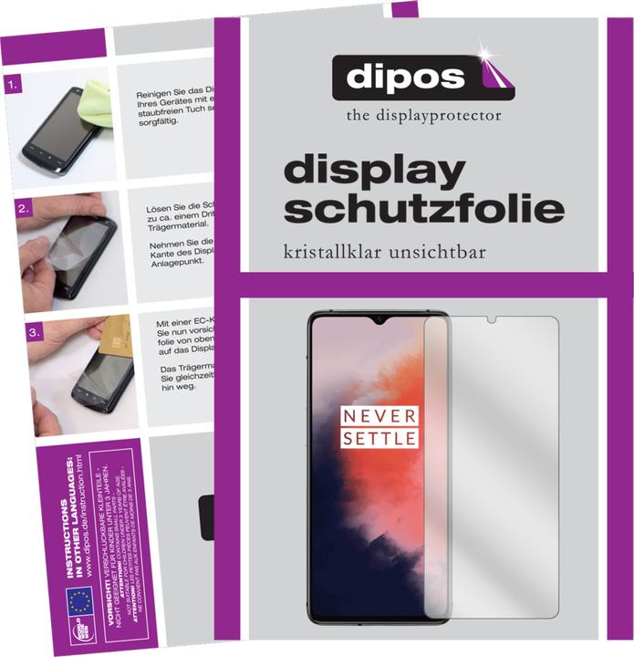 Produktbild Dipos Displayschutzfolie Crystalclear (2 Stück, OnePlus 7T)