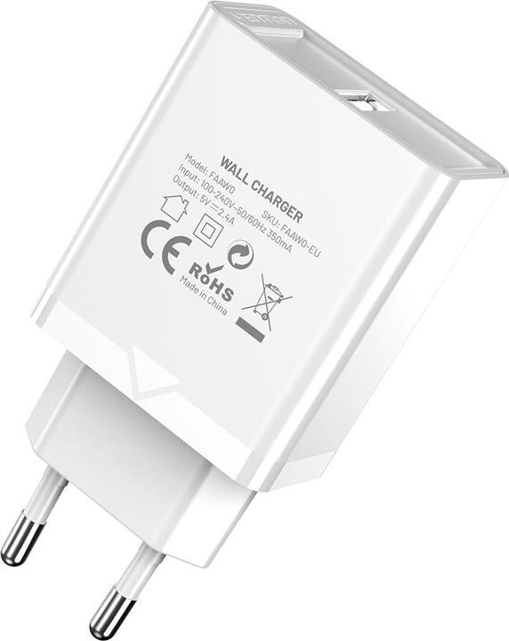 Image du produit Vention Wall charger EU USB-A FAAW0-EU 12W, 2.4A, (blanc) (12 W)