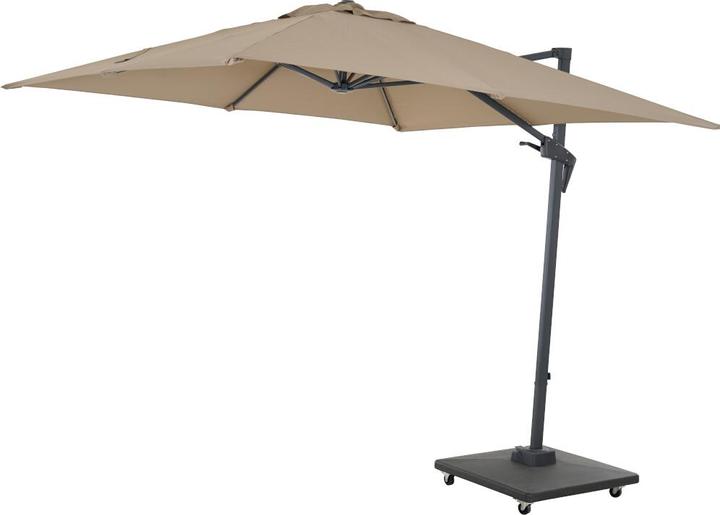 Image du produit Siena Garden Vito Parapluie anthracite/taupe 250 x 250 cm (2.50 m)