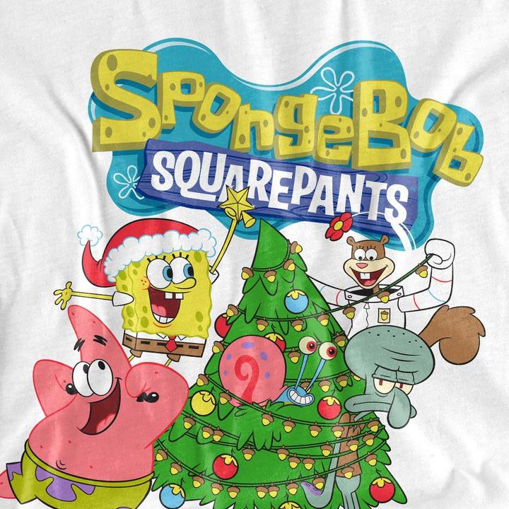Immagine prodotto Spongebob Squarepants Maglietta Albero di Natale Uomo (S)