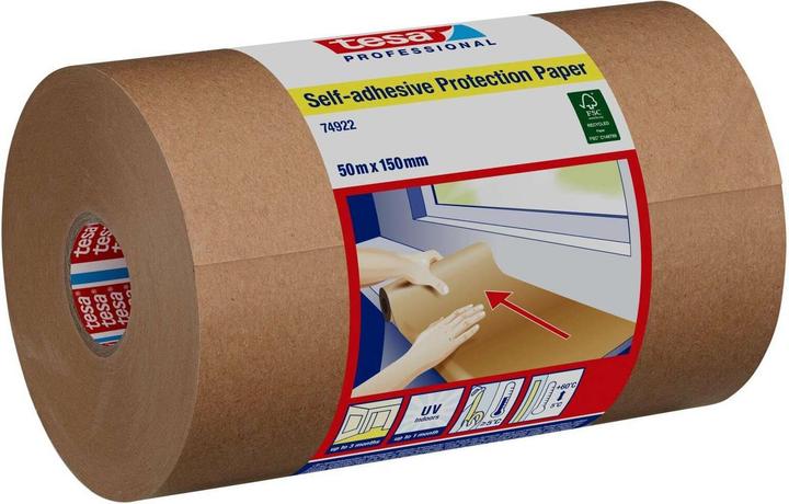 Produktbild tesa Selbstklebendes Schutzpapier 1x Rolle 50 m x 15 cm (50 m, 150 mm)