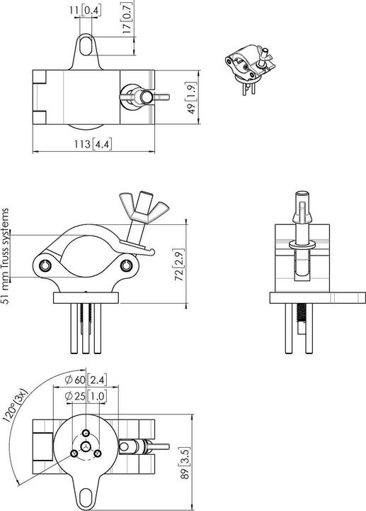 Actual product image Vogels PUC 1051 (Ceiling)