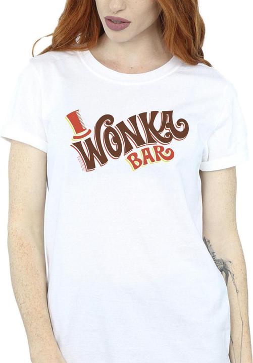 Immagine prodotto Willy Wonka & the Chocolate Factory Bar Logo Maglietta Ampia Donna (XXL)