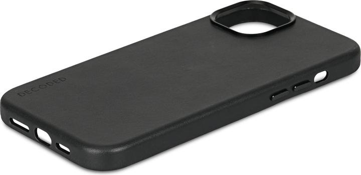 Actual product image Decoded Leather Backcover for iPhone 15 Plus Black (Apple iPhone 15 Plus)