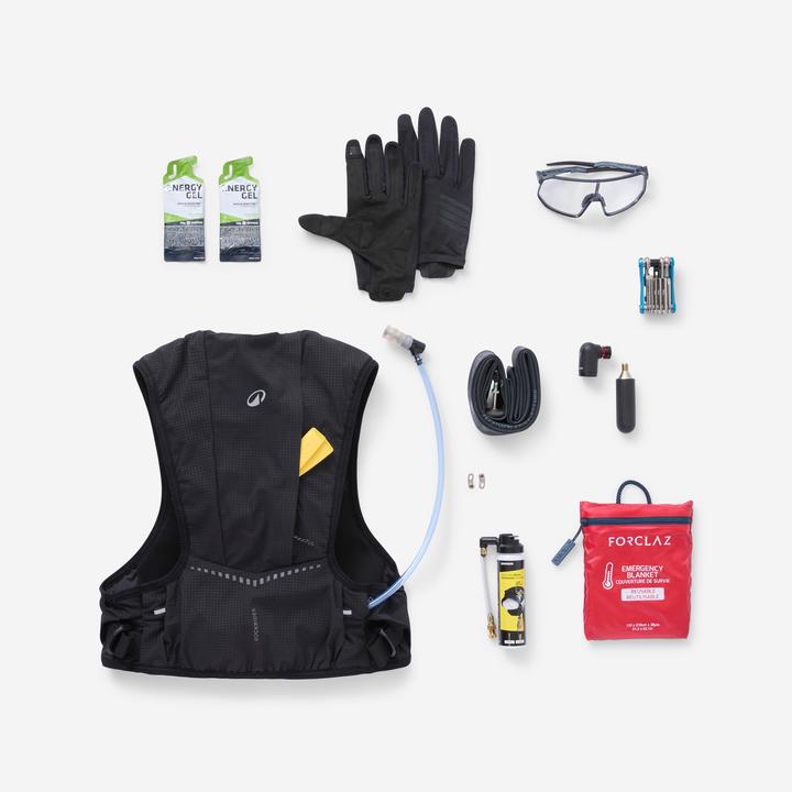 Image du produit Rockrider Veste hydratation de vélo 3L / 2L, Noir (3 l)