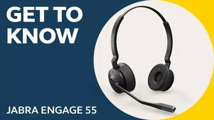 Actual product image Jabra Headset Engage 55 UC Duo USB-C (Wireless, USB-C)