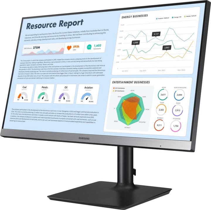Actual product image Samsung LF24T650FYRXEN (1920 x 1080 pixels, 24")