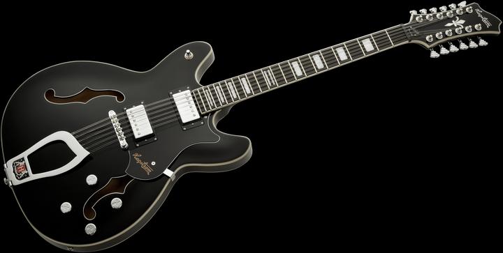 Produktbild Hagstrom E-Gitarre, Viking DLX, Black Gloss, 12-Saiter (E-Gitarre)