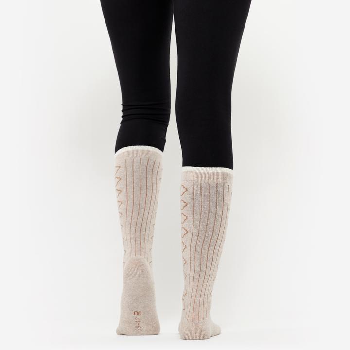 Image du produit Kimjaly Chaussettes de méditation en laine mérinos - beige (35, 38)