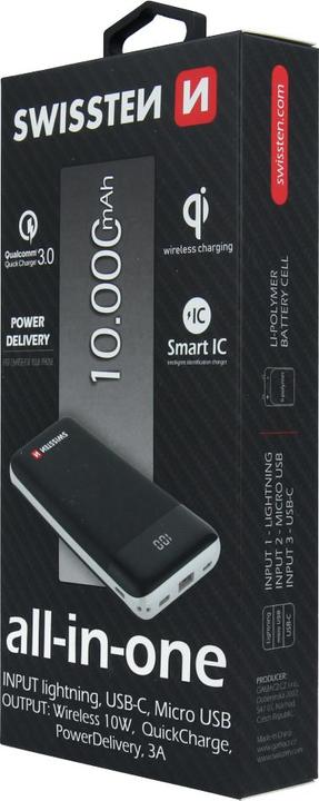 Image du produit Swissten All-In-One (10000 mAh, 10 W, 18 Wh)