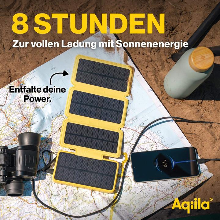 Actual product image Aqiila Powerbird BS10 - solar powerbank 10000 mAh (10000 mAh, 20 W, 37 Wh)