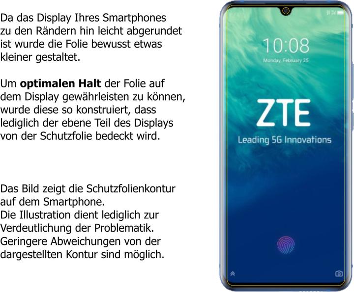 Immagine prodotto Dipos Pellicola Protettiva Anti-Shock (2 Pezzo/i, ZTE Axon 10 Pro)