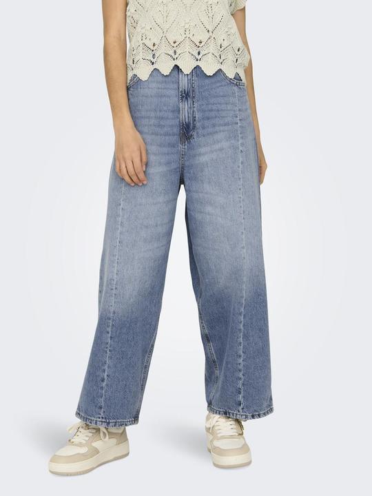 Produktbild Only Lockerer Sitz, verkürzt Hohe Taille Jeans Weit geschnitten jeans (28)