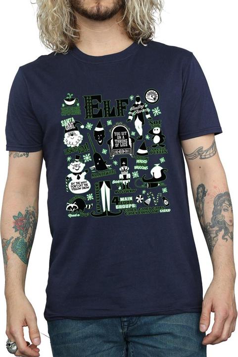 Produktbild Elf Infographic Poster TShirt (M)