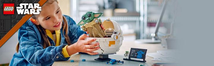 Produktbild LEGO Grogu in seiner Repulsorwiege (75403, LEGO Star Wars)
