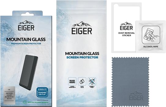 Actual product image Eiger Mountain Glass Clear (1 Piece, Samsung Galaxy A52, Samsung Galaxy A52s 5G)