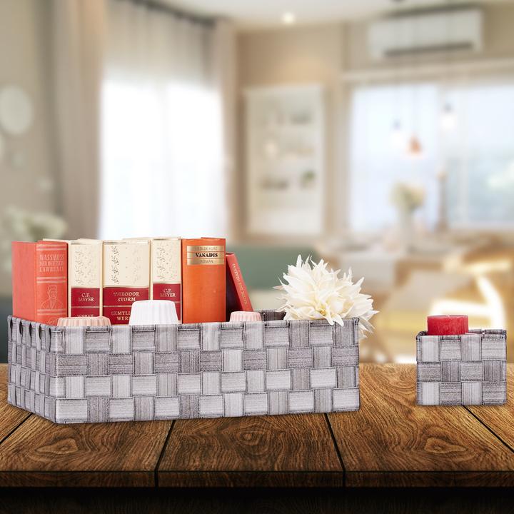 Actual product image Relaxdays 8pcs storage basket set (8 x, 35.5 x 26 x 10.5 cm)