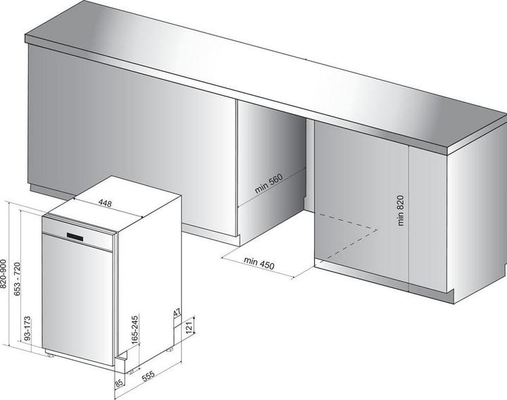 Actual product image Whirlpool WSBO 3O23 PF X