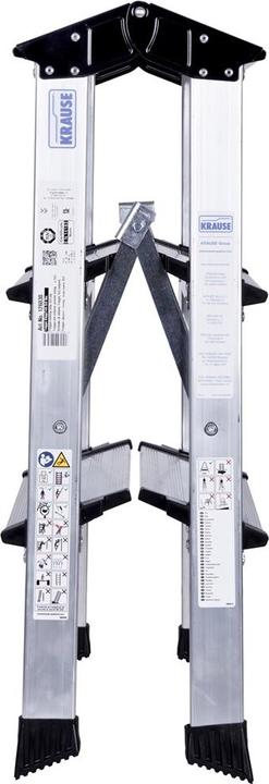 Image du produit Krause Marchepied pliant double en aluminium kl (Escabeau, 42 cm)