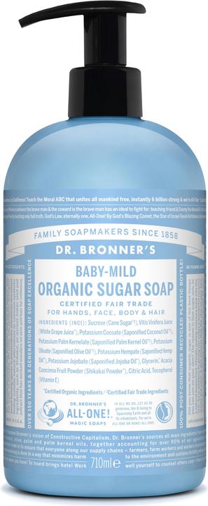 Actual product image Dr. Bronner's Organic Sugar Soap Baby Mild 710 ml (710 ml)
