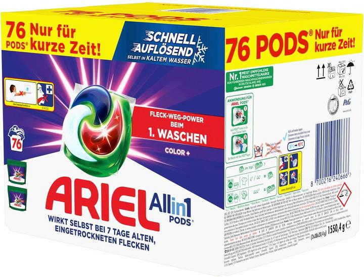 Productafbeelding Ariel All-in-1 (76 Wascycli, Pods)