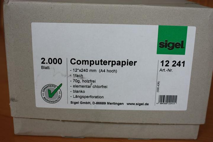 Immagine prodotto Sigel Carta per computer (70 g/m², 2000 x, Speciale)