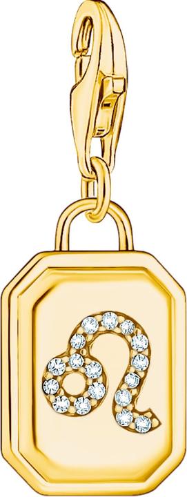 Produktbild Thomas Sabo Charm-Anhänger Sternzeichen Löwe mit Steinen vergoldet (925er Silber, 750 Gelbgold Vergoldung)