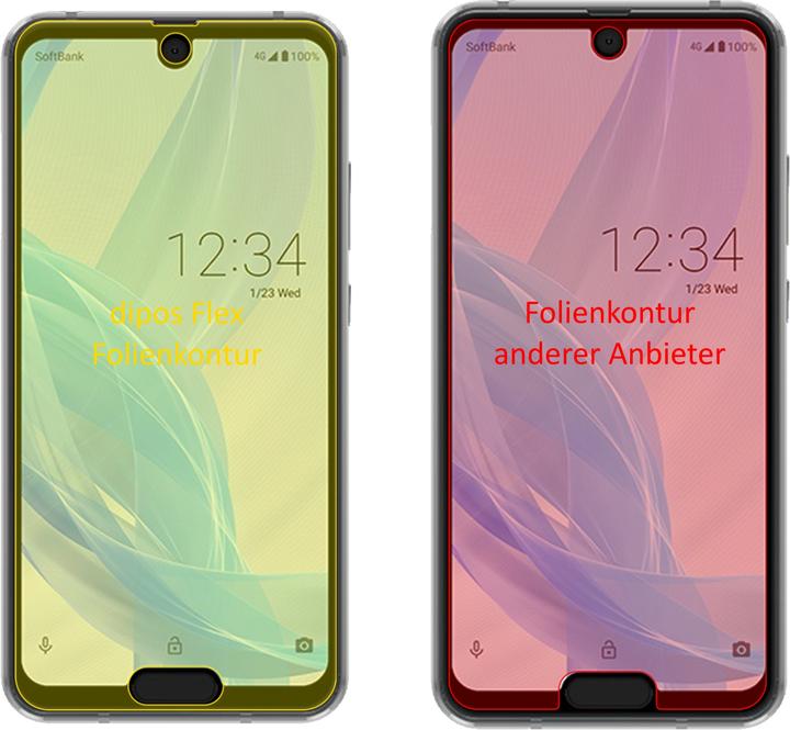 Immagine prodotto Dipos Pellicola Protettiva Full-Cover 3D (3 Pezzo/i, Sharp Aquos R2 Compact)