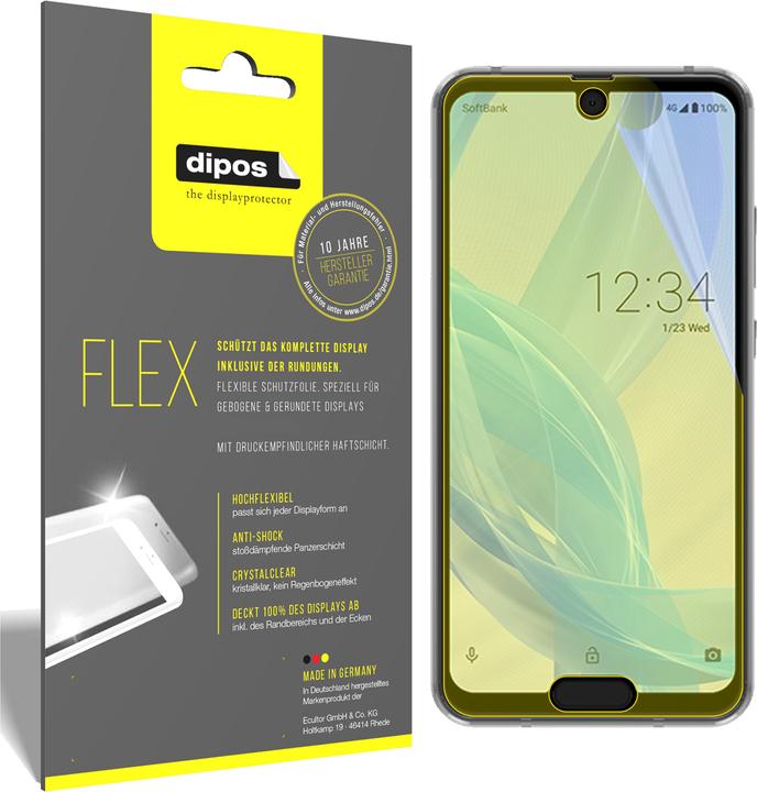Immagine prodotto Dipos Pellicola Protettiva Full-Cover 3D (3 Pezzo/i, Sharp Aquos R2 Compact)