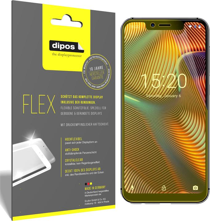Actual product image Dipos Screen Protector Full-Cover 3D (2 Piece, Umidigi A3 Pro)