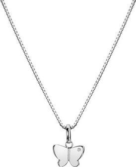 Produktbild Hot Diamonds Charming Silver Butterfly Flutter Necklace DP911 (Chain. Pendant)