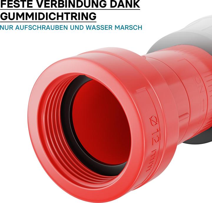 Actual product image Wiltec Polycarbonate Fire Hose Nozzle 1.5 Inch THW Firefighting