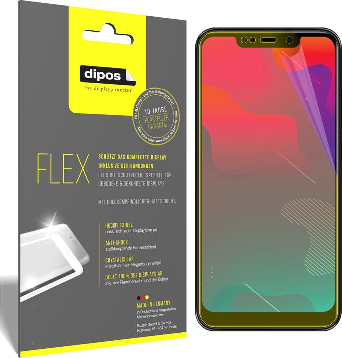 Produktbild Dipos Displayschutzfolie Full-Cover 3D (3 Stück, Panasonic Eluga Z1)