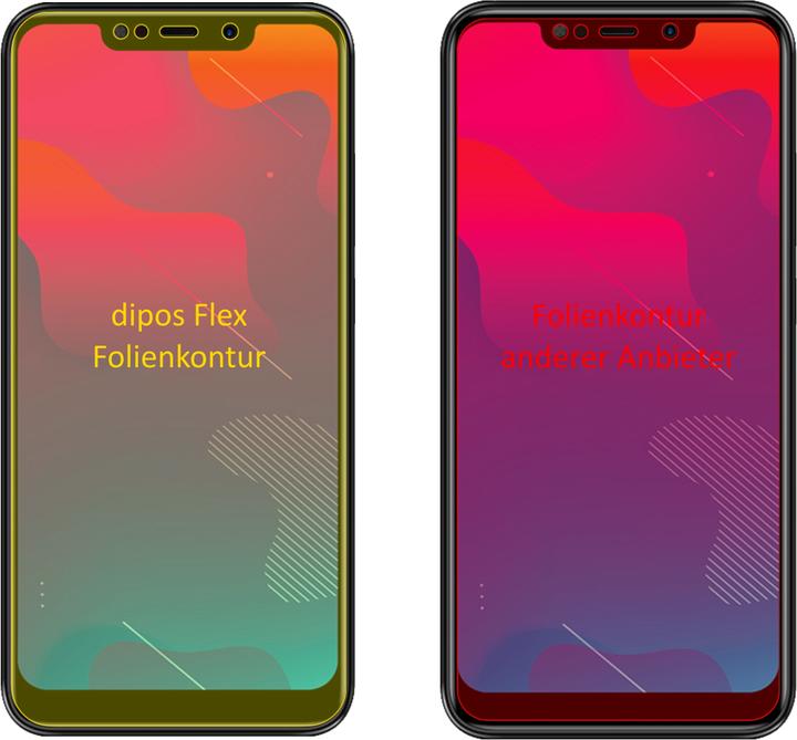 Produktbild Dipos Displayschutzfolie Full-Cover 3D (3 Stück, Panasonic Eluga Z1)