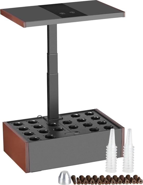 Image du produit Wiltec Système de jardinage intérieur marron Herbier Mini jardin d'intérieur LED
