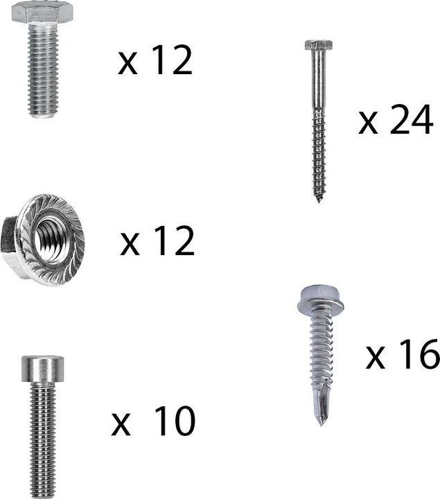 Image du produit Offgridtec Kit de montage avec crochets de toit pour tuiles plates pour le montage de 4 panneaux solaires sur (Matériel de montage du système solaire)