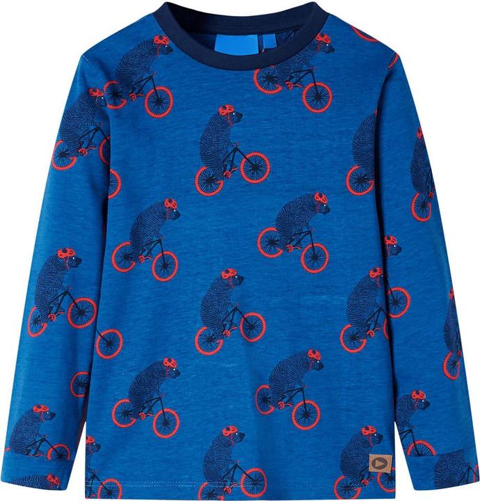 Produktbild VidaXL Kinderpyjama mit Langen Ärmeln Petrolblau 92,Material: 100 (92)