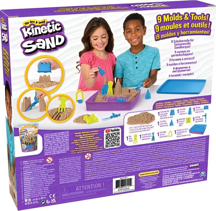 Actual product image Spin Master Kinetic Sand Deluxe Beach Fun Play Set