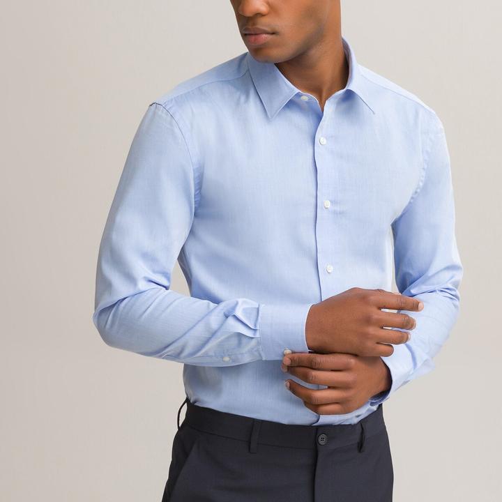 Actual product image La Redoute Collections Slim Fit Shirt with French Collar (XL)