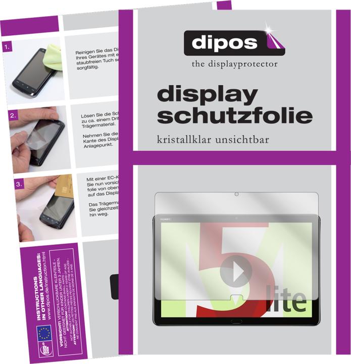 Image du produit Dipos Film de Protection d’écran Crystalclear (2 pièce(s), Huawei MediaPad M5 Lite)