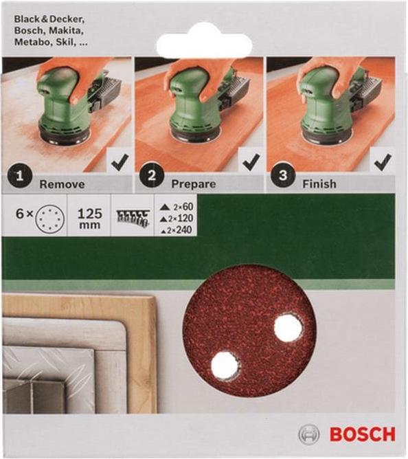 Productafbeelding Bosch Zubehör Excentrisch schuurpapier set met (60, 120, 240)