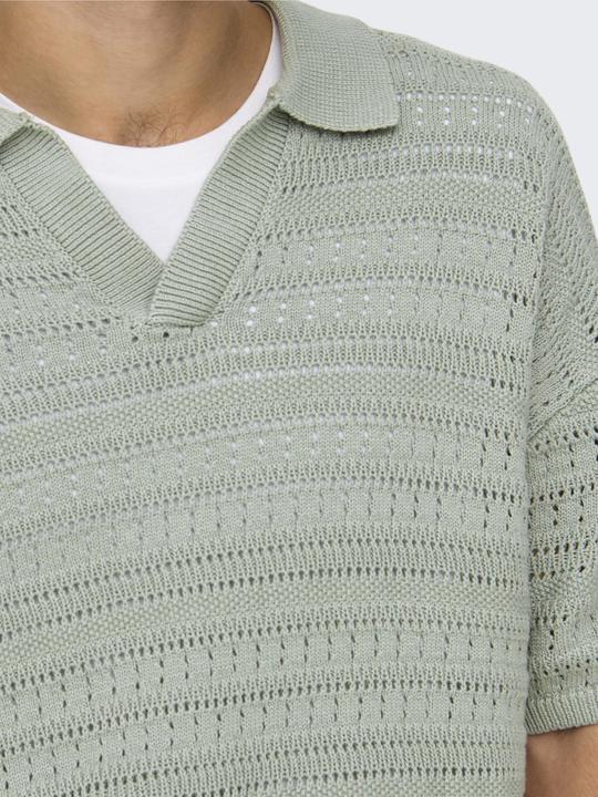 Actual product image Only & Sons ONSGRAYSON Gestricktes Polo-Hemd Polo (L)