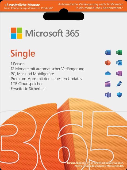 Actual product image Microsoft 365 Single Extra Time (1 User, 1 Devices/Users, 15 months)