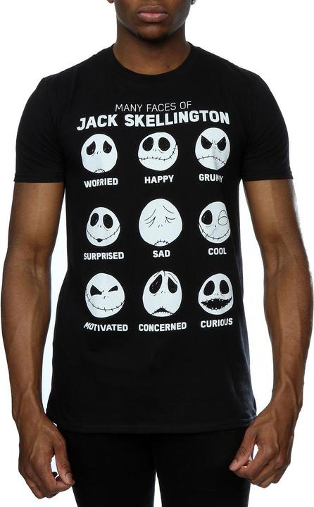 Immagine prodotto Disney Nightmare Before Christmas Many Faces Of Jack Maglietta Uomo (XXL)