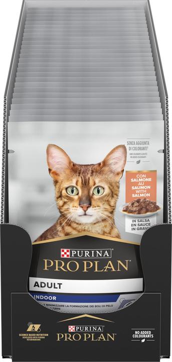Produktbild Pro Plan Nassfutter Adult Indoor Lachs in Sauce, 85 g (Adult, 1 Stk., 85 g)