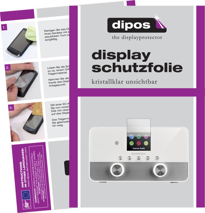 Produktbild Dipos Displayschutzfolie Crystalclear (6 Stück)