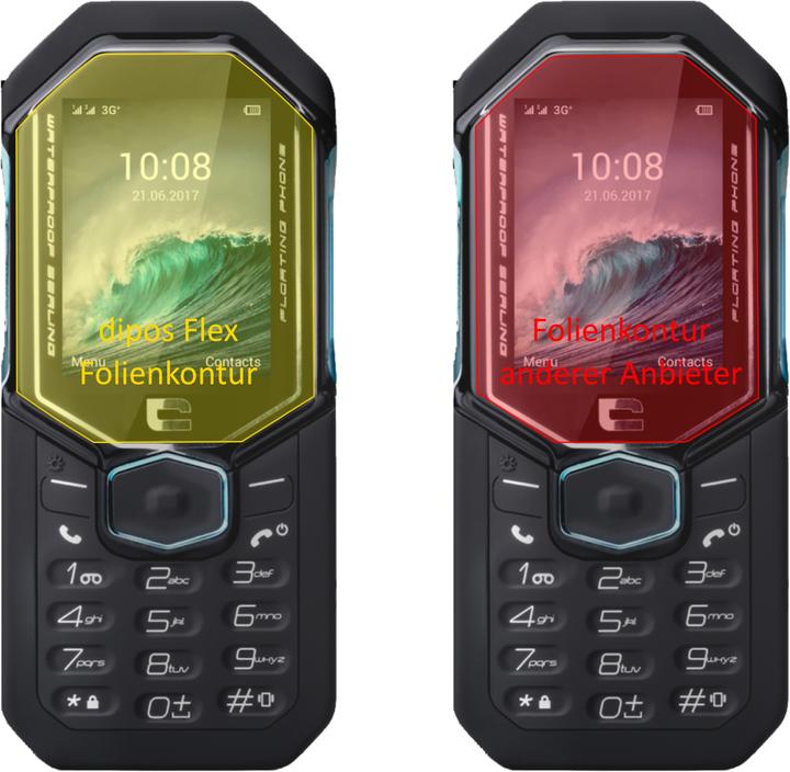 Immagine prodotto Dipos Pellicola Protettiva Full-Cover 3D (3 Pezzo/i, Crosscall Shark-X3)