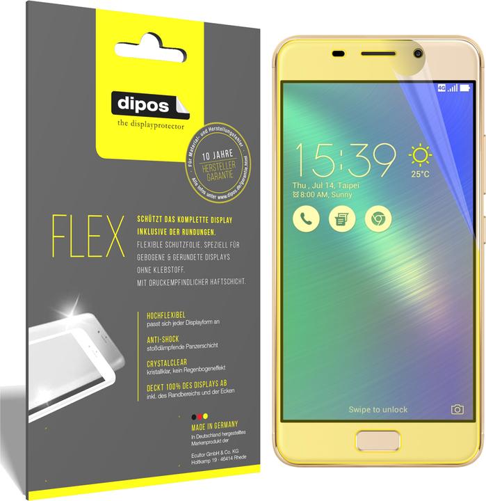 Immagine prodotto Dipos Pellicola Protettiva Full-Cover 3D (3 Pezzo/i, Asus Zenfone 3S Max)